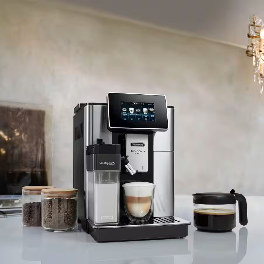 De'Longhi PrimaDonna Soul mit Scheibenmahlwerk ECAM610.75.MB | MetallSchwarz